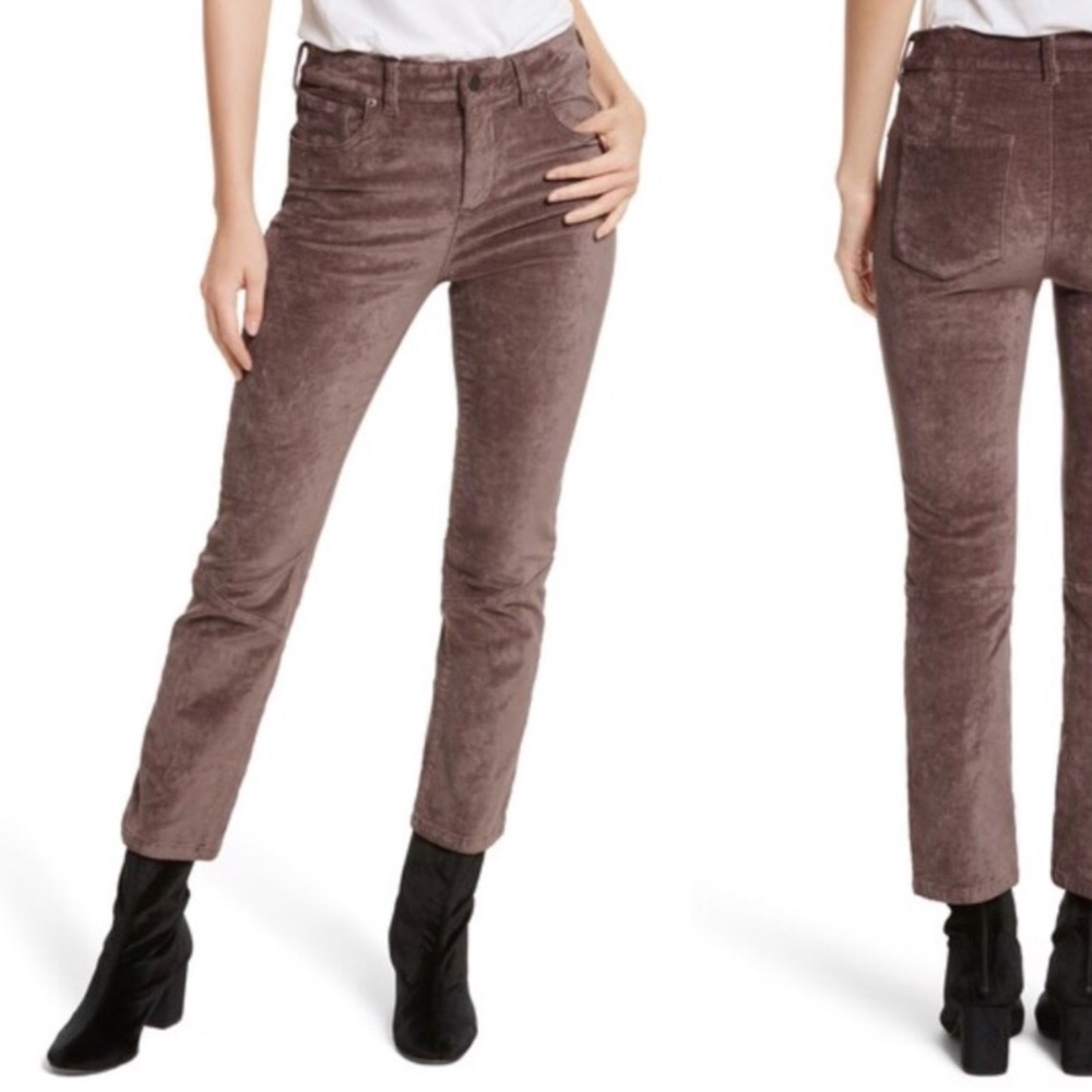Free People never worn Velvet Kick Flare Pants